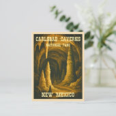 Vintage Travel Carlsbad Caverns National Park ポストカード (スタンド正面)