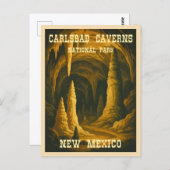 Vintage Travel Carlsbad Caverns National Park ポストカード (正面/裏面)