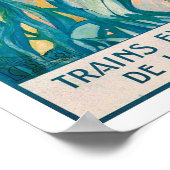 Vintage Travel - Côte d'Azur - Antibes France ポスター (角)