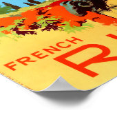 Vintage Travel - Côte d'Azur - French Riviera ポスター (角)