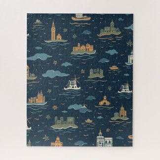 Vintage Travel Design Puzzle ジグソーパズル