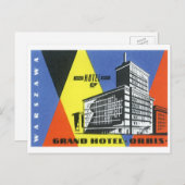 Vintage Travel Europe、Warshaw (Warszawa)、Poland ポストカード (正面/裏面)