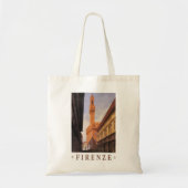 Vintage Travel, Firenze, Florence, Palazzo Vecchio トートバッグ (正面)