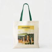 Vintage Travel, German Castle, Bavaria Germany トートバッグ (正面)