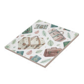 Vintage Travel Luggage Pattern (1) タイル (側面)