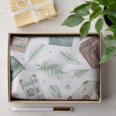 Vintage Travel Luggage Pattern (1) 薄葉紙 (ギフト)