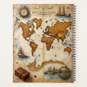 Vintage Travel Maps Planner プランナー手帳 (裏面)