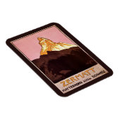 Vintage Travel, Matterhorn Mountain，スイス マグネット (右側)