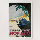 Vintage Travel Monaco Grand Prix Automobile ジグソーパズル<br><div class="desc">Monaco Grand Prix Automobile Racing Car - Great Vintage Travel Poster.   Old travel poster advertisement promoting vacation travel to Monaco</div>