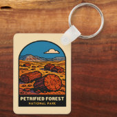 Vintage Travel Petrified Forest National Park キーホルダー (裏面)