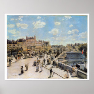Vintage Travel Pont Neuf Paris ポスター