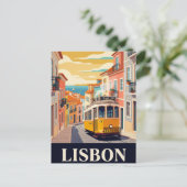 Vintage Travel Postcard | リスボン ポストカード (スタンド正面)