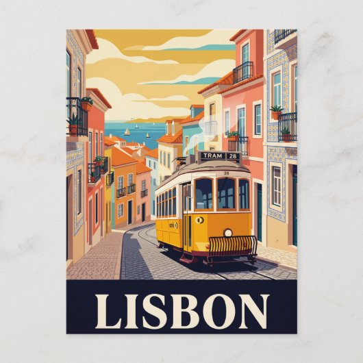 Vintage Travel Postcard | リスボン ポストカード (正面)