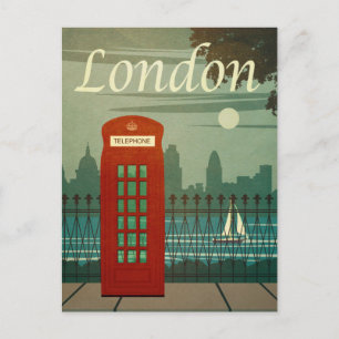 Vintage Travel Postcard -ロンドン ポストカード