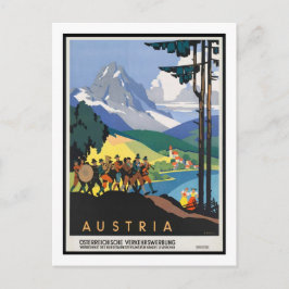Vintage Travel Poster，オーストリア ポストカード
