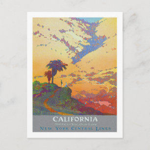 Vintage Travel Poster（カリフォルニア州） ポストカード