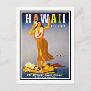 Vintage Travel Poster，ハワイ ポストカード