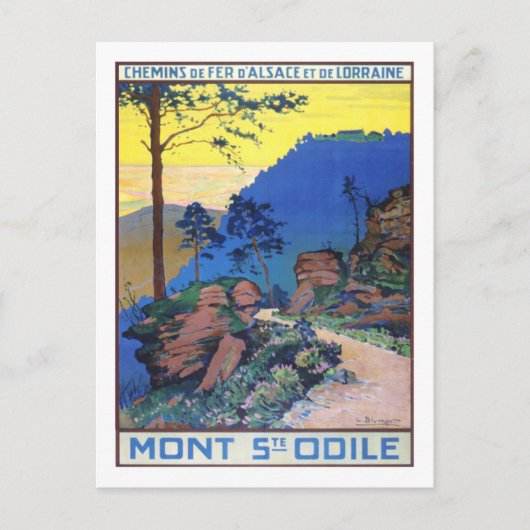 Vintage Travel Poster（フランス） ポストカード (正面)