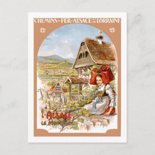 Vintage Travel Poster（フランス） ポストカード (正面)
