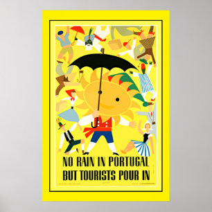Vintage travel poster,ポルトガル ポスター