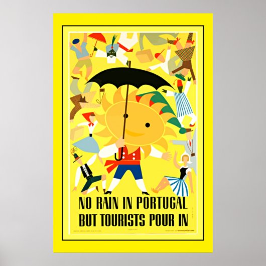 Vintage travel poster，ポルトガル ポスター (正面)