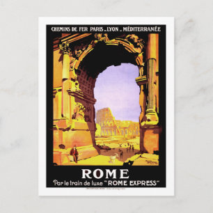 Vintage Travel Poster，ローマ ポストカード