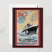 Vintage Travel Poster 47 ポストカード (正面/裏面)