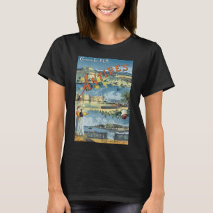 Vintage Travel Poster, Antibes, France Tシャツ