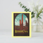 Vintage Travel Poster, Bologna, Italy ポストカード (スタンド正面)