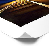 Vintage Travel Poster DSB ポスター (角)