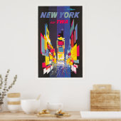 Vintage Travel Poster、Fly Twa、ニューヨーク ポスター (キッチン)