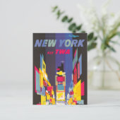 Vintage Travel Poster、Fly Twa、ニューヨーク ポストカード (スタンド正面)