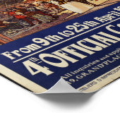 Vintage Travel Poster for Brussels ポスター (角)