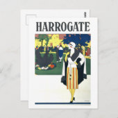 Vintage Travel Poster for Harrogate ポストカード (正面/裏面)