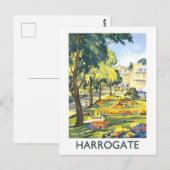 Vintage Travel Poster for Harrogate ポストカード (正面/裏面)