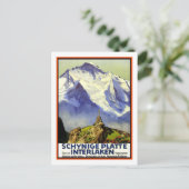 Vintage Travel Poster、Interlaken ポストカード (スタンド正面)