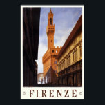Vintage Travel Poster Italy Florence Firenze ポスター<br><div class="desc">A reproduction print of a 1930s Art Deco poster promoting tourism to Florence in Italy. Digitally refurbished to bring out the original colors,  even better and fix as many imperfections as possible. Please customize the poster size,  texture,  border and/or frame to suit your taste.</div>
