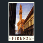Vintage Travel Poster Italy Florence Firenze ポスター<br><div class="desc">A reproduction print of a 1930s Art Deco poster promoting tourism to Florence in Italy. Digitally refurbished to bring out the original colors,  even better and fix as many imperfections as possible. Please customize the poster size,  texture,  border and/or frame to suit your taste.</div>