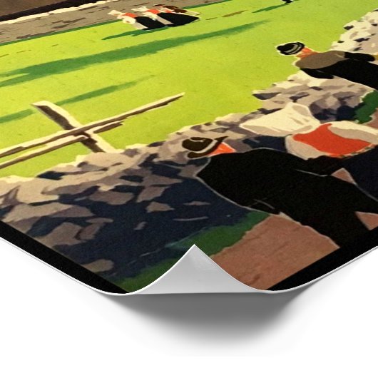 Vintage Travel Poster Norway ポスター (角)