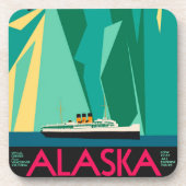 Vintage Travel Poster、Taku Glacier、アラスカ コースター (正面)