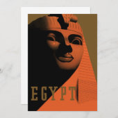 Vintage Travel Poster with Sphinx, Egypt, Africa (正面/裏面)