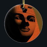 Vintage Travel Poster with Sphinx, Egypt, Africa セラミックオーナメント<br><div class="desc">ヴィンテージイラストレーションアフリカの旅行ポスターやエジプトのラゲッジラベルは、スフィンクスとピラミッドを特集。スフィンクスは、ライオンの体と人間の頭を持つ神話の生き物である。文字読エジプト。このバージョンでは、「冬の日差し用」文字が削除されている。</div>