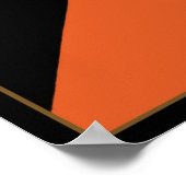 Vintage Travel Poster with Sphinx, Egypt, Africa ポスター (角)