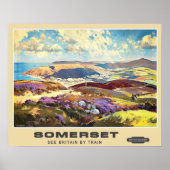 Vintage Travel、Somerset ポスター (正面)