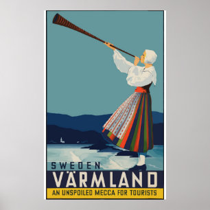 Vintage Travel Sweden ポスター