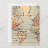 Vintage, Travel Themed Wedding Invite 招待状 (裏面)