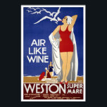 Vintage travel,Weston-super-Mare ポスター<br><div class="desc">Vintage travel poster for Weston-super-Mare.</div>
