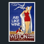 Vintage travel,Weston-super-Mare ポスター<br><div class="desc">Vintage travel poster for Weston-super-Mare.</div>