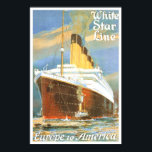 Vintage travel,White Star Line ポスター<br><div class="desc">Vintage travel poster for White Star Line.</div>