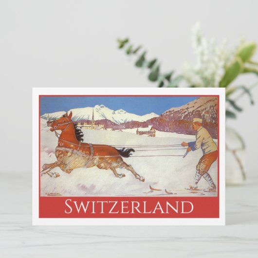 Vintage Travel, Winter in Engadin Switzerland (スタンド正面)